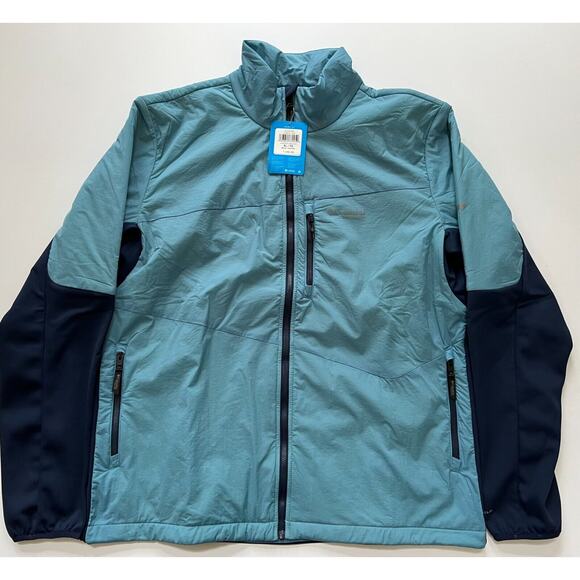 Columbia Titanium Men's Peak Pursuit Midlayer Hybrid Jacket Blue/Navy XL NWT - Picture 12 of 12